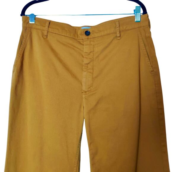 J. Crew Full Length Wide Leg Chino Trousers Camel Brown High Rise 30 Preppy - Picture 3 of 15